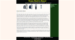 Desktop Screenshot of braunelectricshaverreviews.com