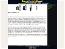 Tablet Screenshot of braunelectricshaverreviews.com
